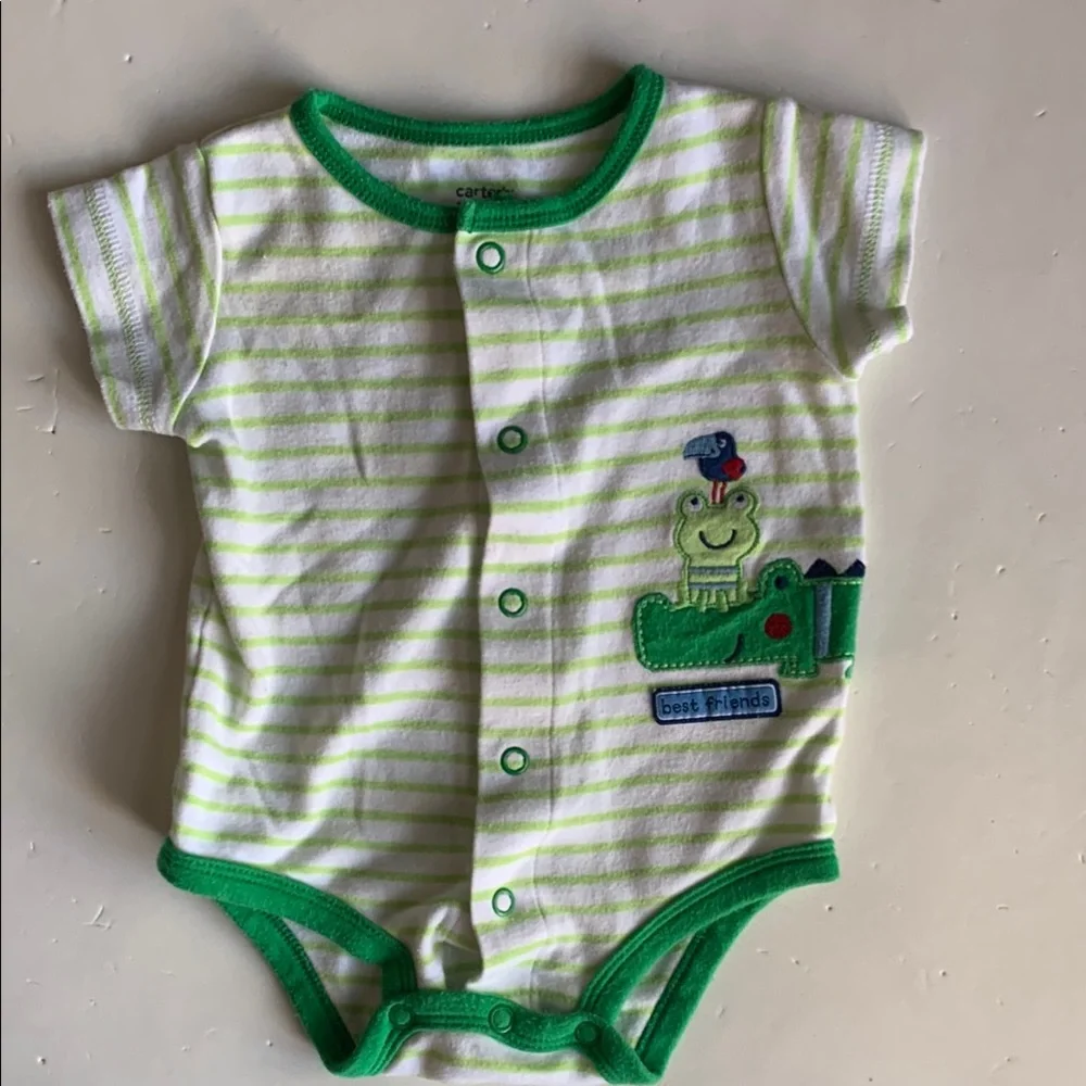 Set of 4 Carters 3M Dinosaur, Alligator, & Shark Bodysuit